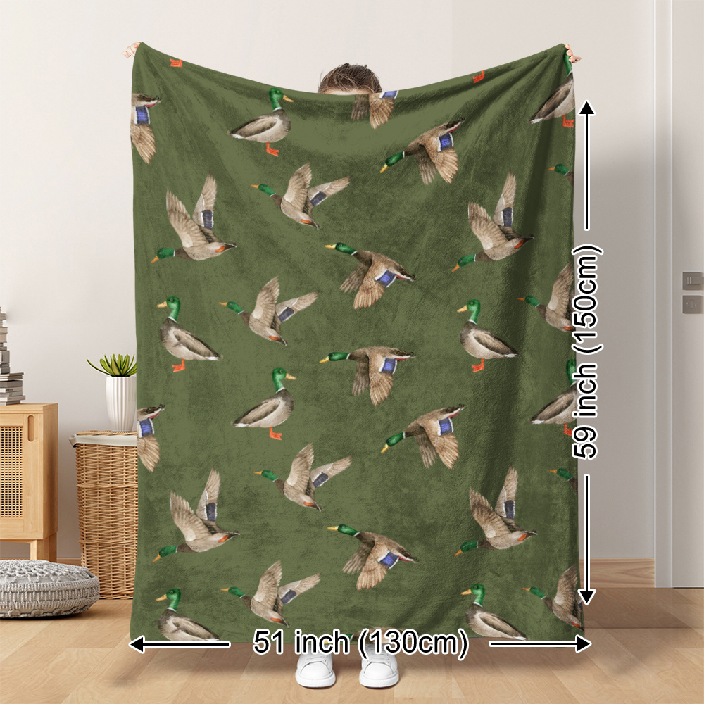 Outdoor Hunting Blanket - Mallard Duck Fleece-Decke, Jagd- und Outdoor-Decke