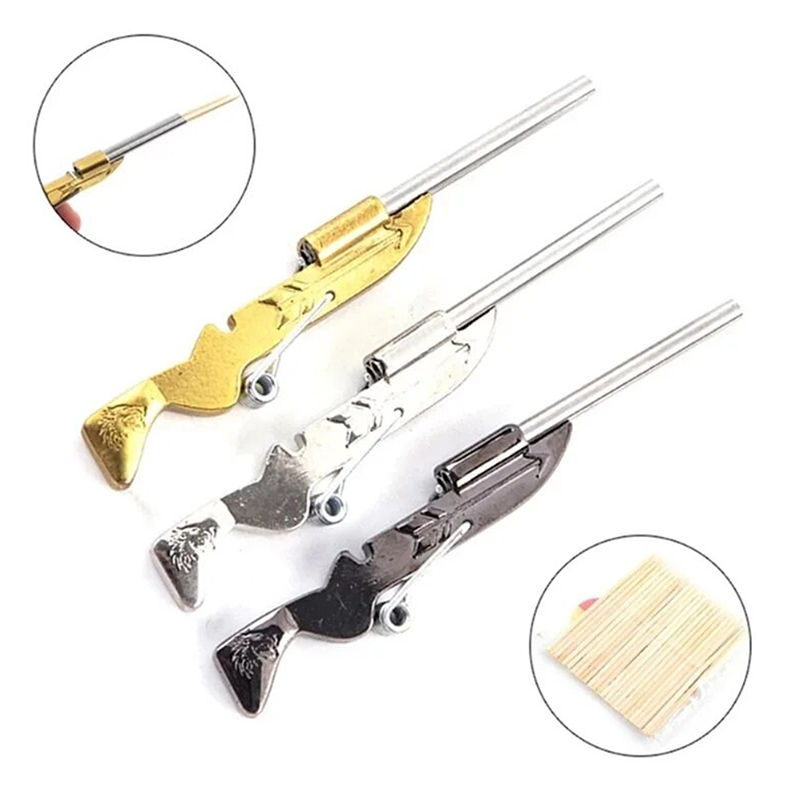 Outdoor Hunting Gifts - Mini Zahnstocher Pistole Pistole Spielzeug Zahnstocher