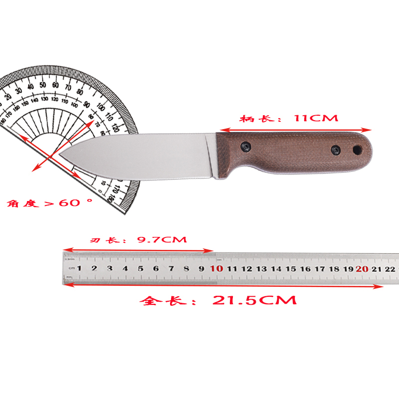 Outdoor Hunting Gifts - Neue DC53 Klinge Leinen Griff integrierte