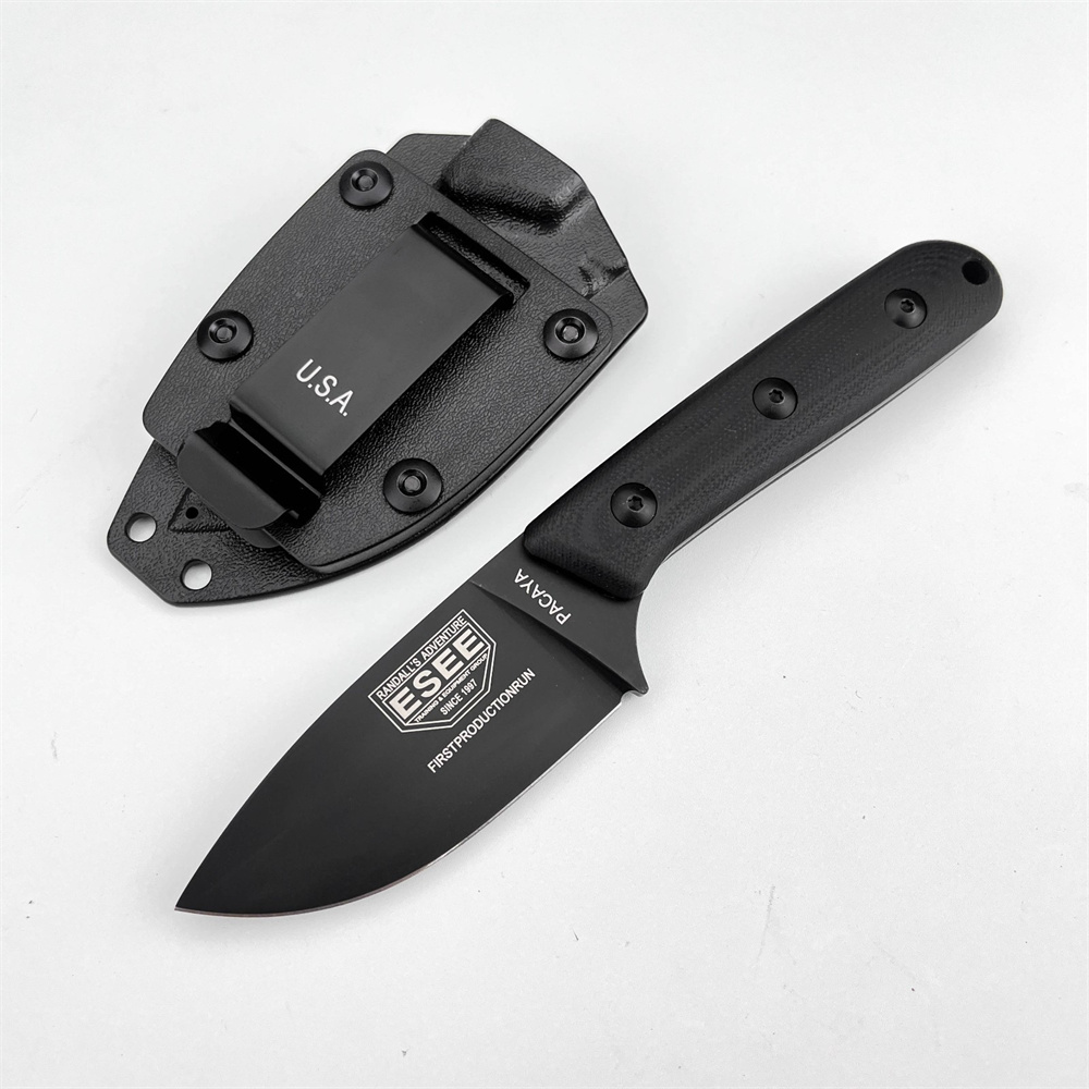 Outdoor Hunting Gifts - ESEE Feststehendes Überlebensmesser, tragbares EDC-Werkzeug mit
