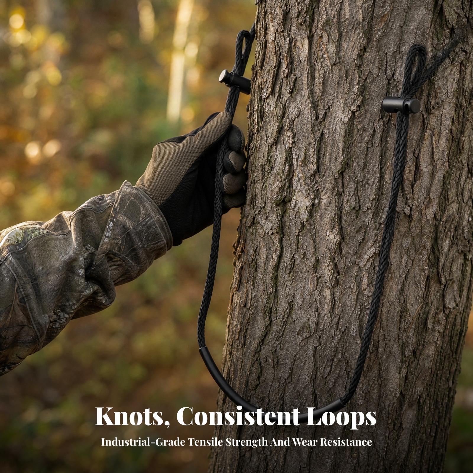 Tree Stand Ladder - Wasserdichte Jagdseil-Leiter für Baumständer, Kletterhilfe, Flexibles