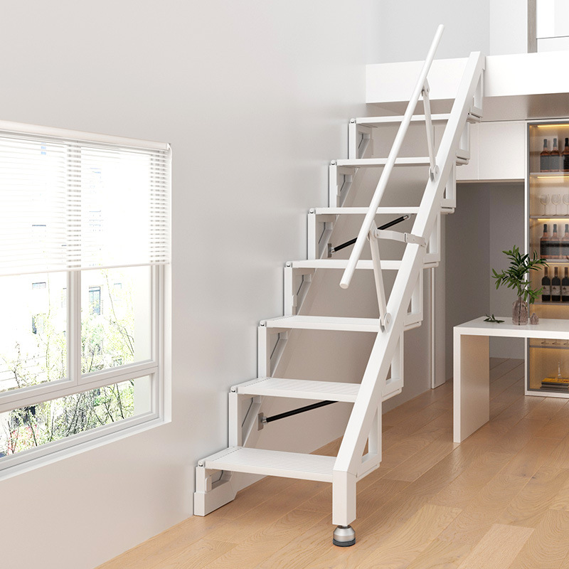Tree Stand Ladder - Dachbodenleiter, wandmontierte Teleskopleiter für den Haushalt,