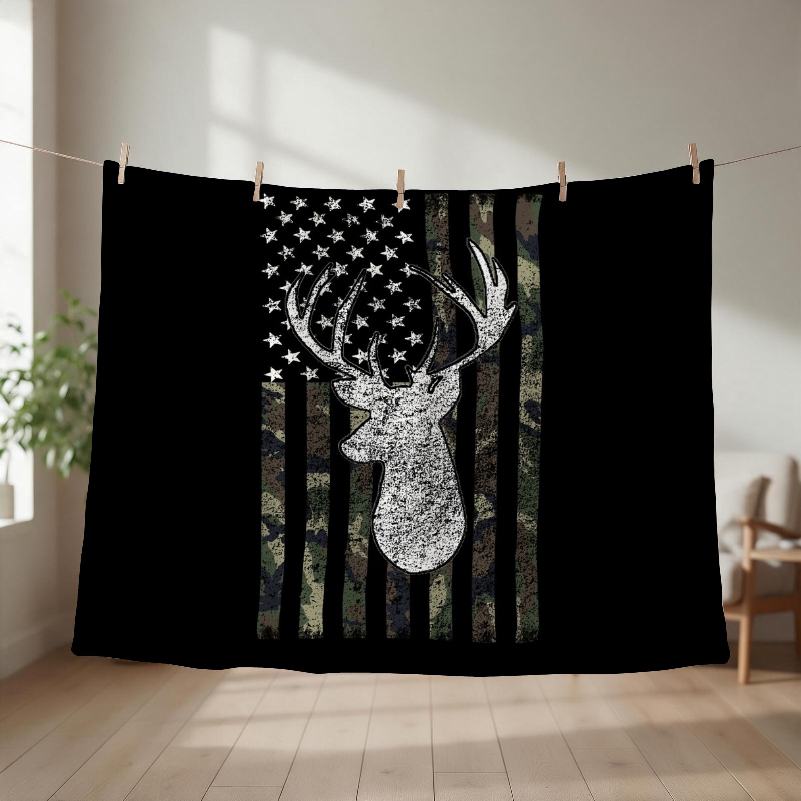 Wilderehjagd-Buck-Tarnflaggen- – Outdoor Hunting Blanket Bewertung und Preis