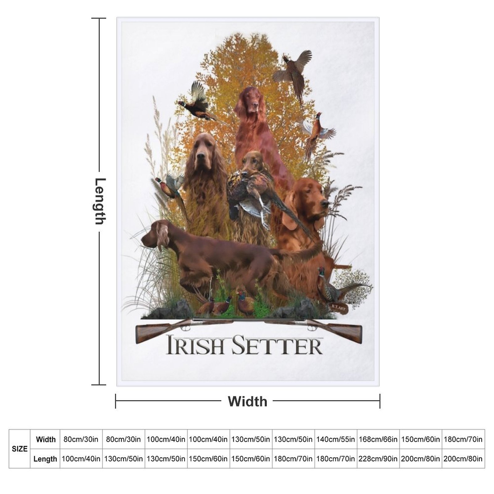 Irish Setter, Jagdsaison, Wurf – Outdoor Hunting Blanket Bewertung und Preis