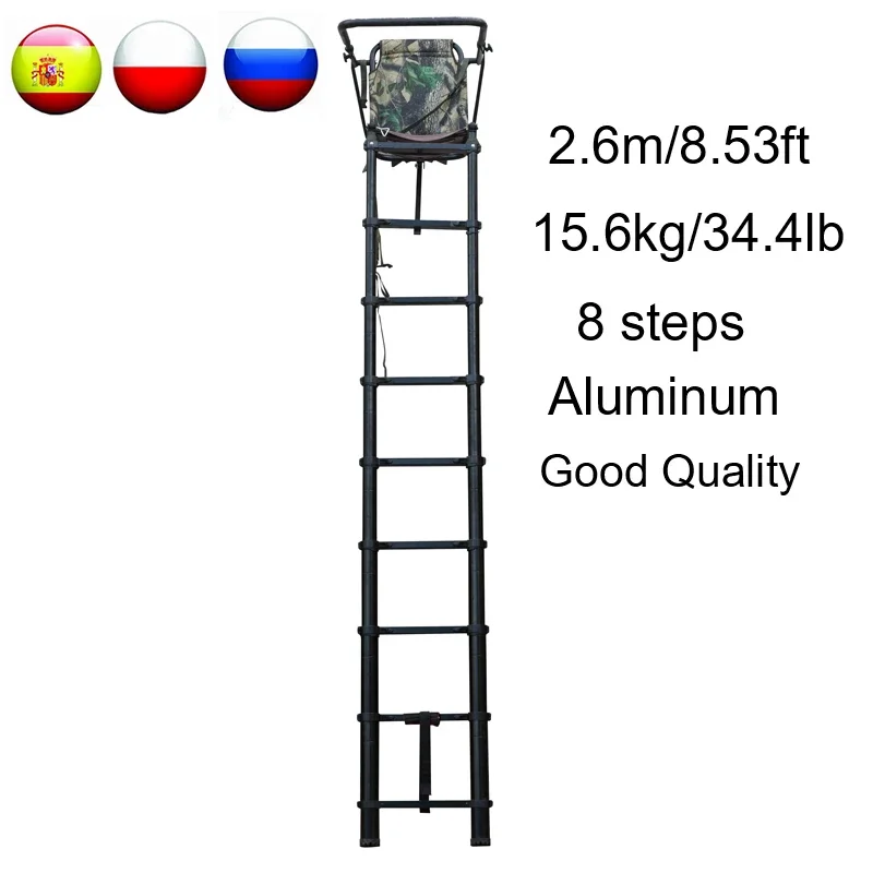 SC02 Teleskop-Baumleiter 2,6 m – Tree Stand Ladder Bewertung und Preis